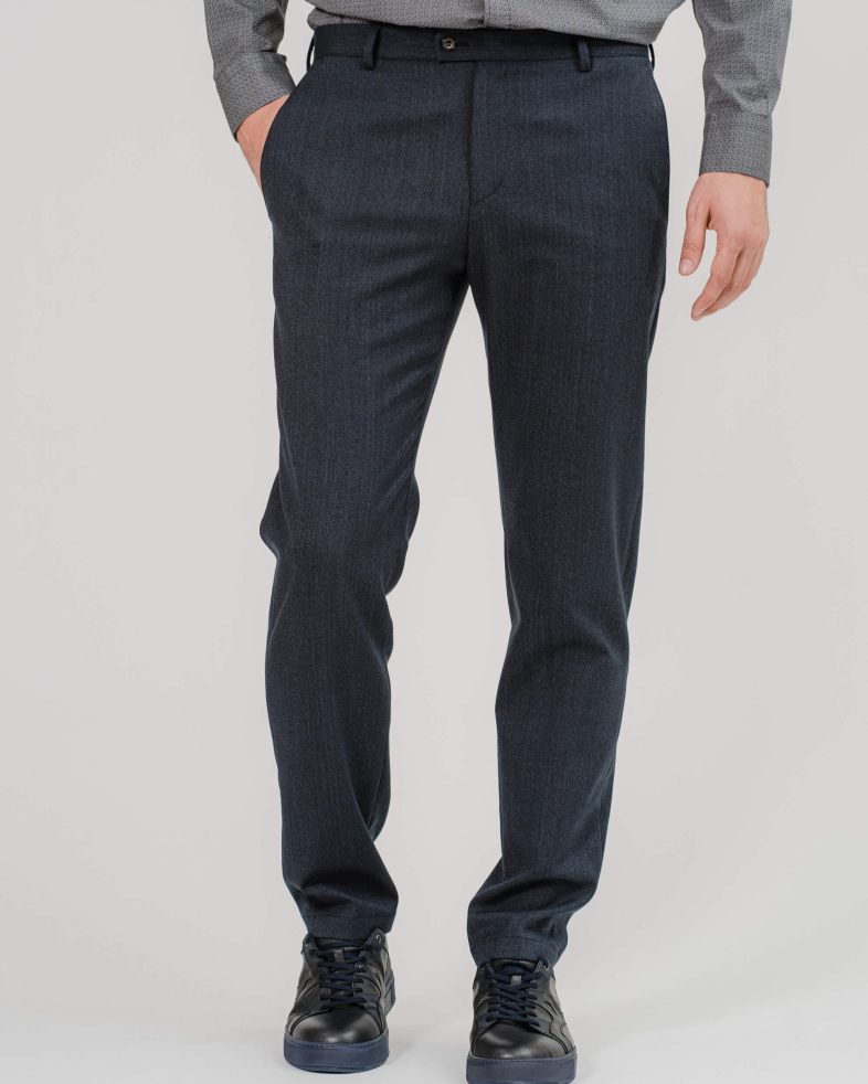 PANTALON SLIM FIT CULOARE ALBASTRU ANCHIS 200204088272-1 04