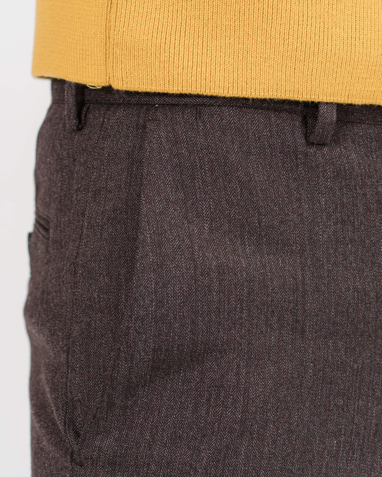 PANTALON SLIM FIT STRUCTURAL CULOARE BORDO 200204088272-2 05