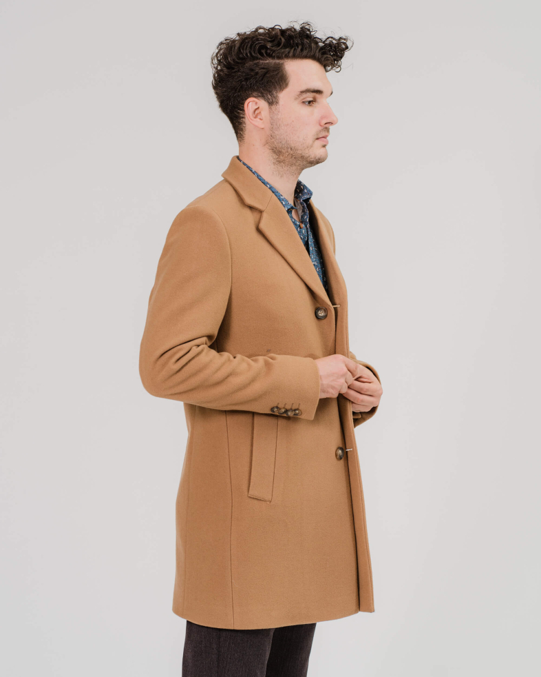 PALTON DE LANA CLASIC CULOAREA MARO CAMEL 200239099030-2 02