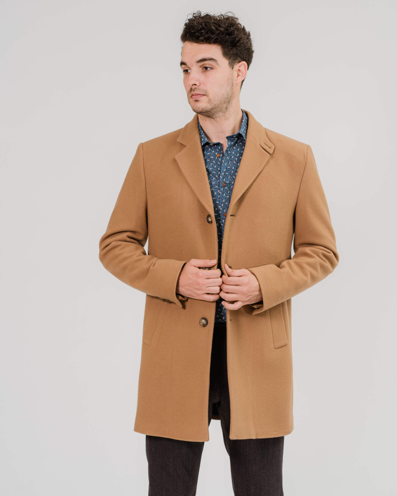 PALTON DE LANA CLASIC CULOAREA MARO CAMEL 200239099030-2 03