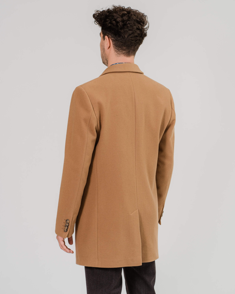 PALTON DE LANA CLASIC CULOAREA MARO CAMEL 200239099030-2 07