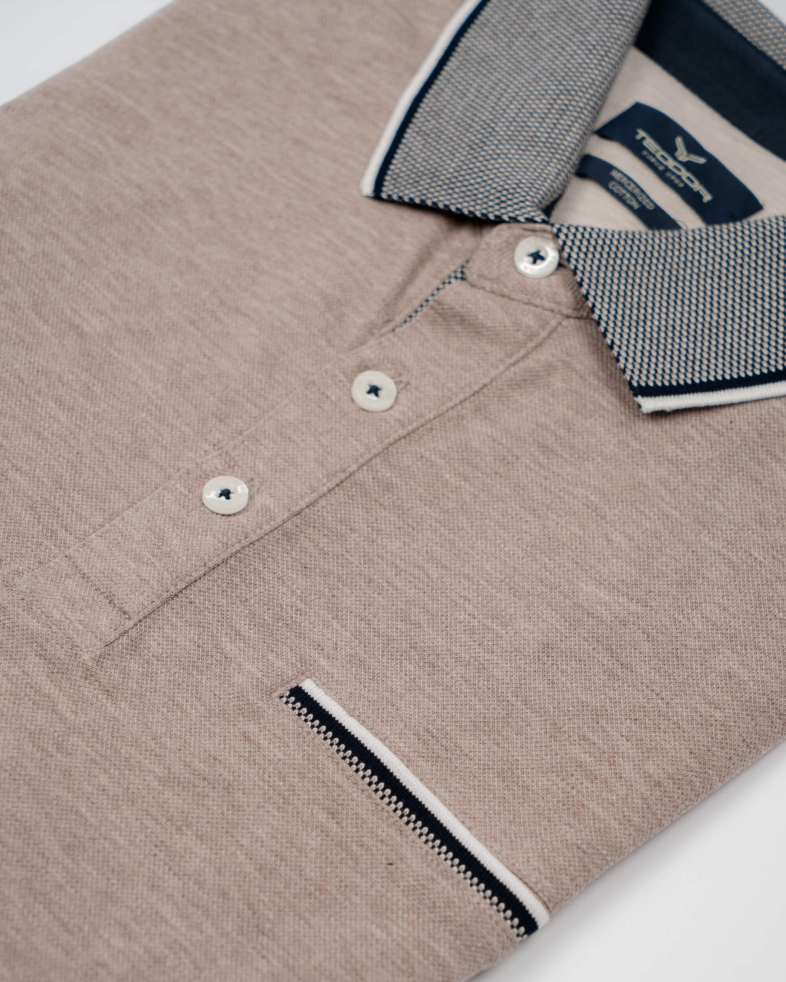 BLUZA SLIM BEJ GULER CU NASTURI 210210066009-2 01
