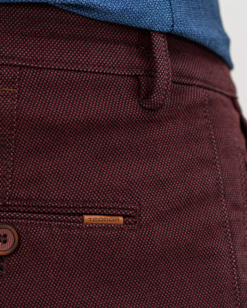 PANTALON STRUCTURAL DE BUMBAC CU DOU CULORI SI PANAMA BICOLORA 200213088265-3 05
