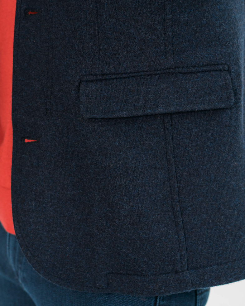 PALTON TRICOTAT DIN LANA CULOAREA BLEUMAREN 200217099032-2 05