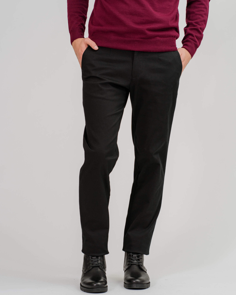 PANTALON DREPT CULOAREA NEGRU CU BRODERIE 200213088260-1 07