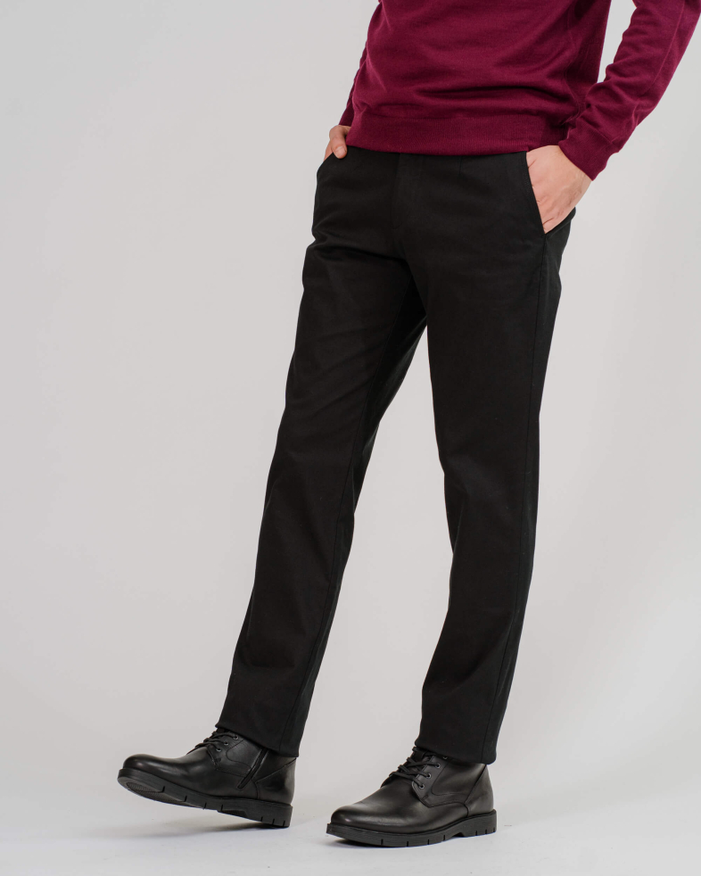 PANTALON DREPT CULOAREA NEGRU CU BRODERIE 200213088260-1 03
