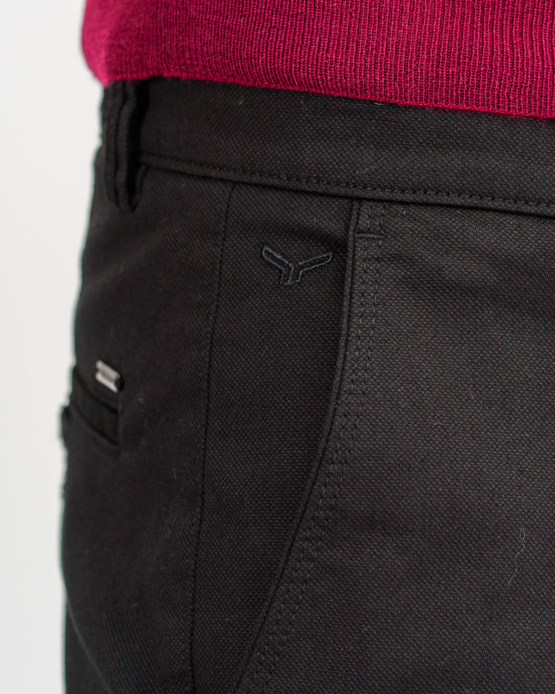 PANTALON DREPT CULOAREA NEGRU CU BRODERIE 200213088260-1 06