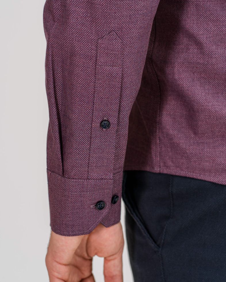 CĂMAȘĂ CULOAREA BORDO ANCHIS CU BRODERIE SI LOGO 200205044606-2 03