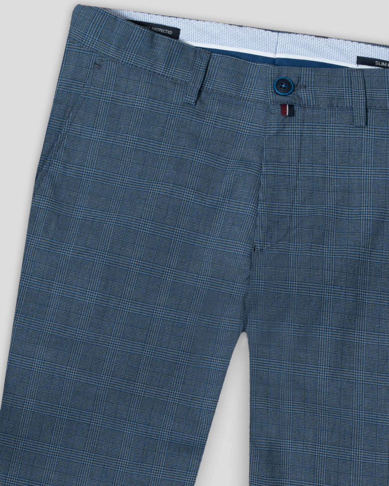 PANTALONI SLIM ALBASTRI IN CAROURI 240134088535-2 04