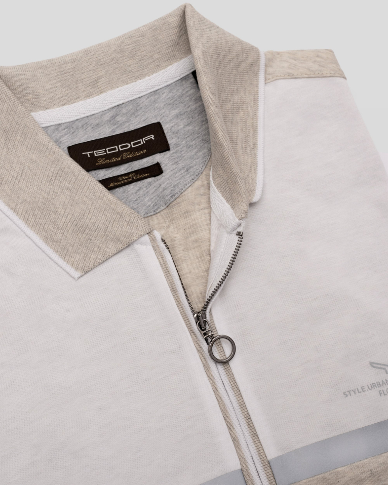 TRICOU POLO CU FERMOAR BEJ 240110131694-1 07