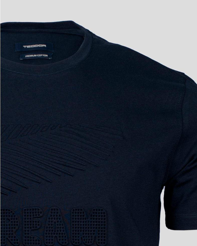 TRICOU SLIM BLEUMARIN PRINT GEOMETRIC 210110131465-1 06