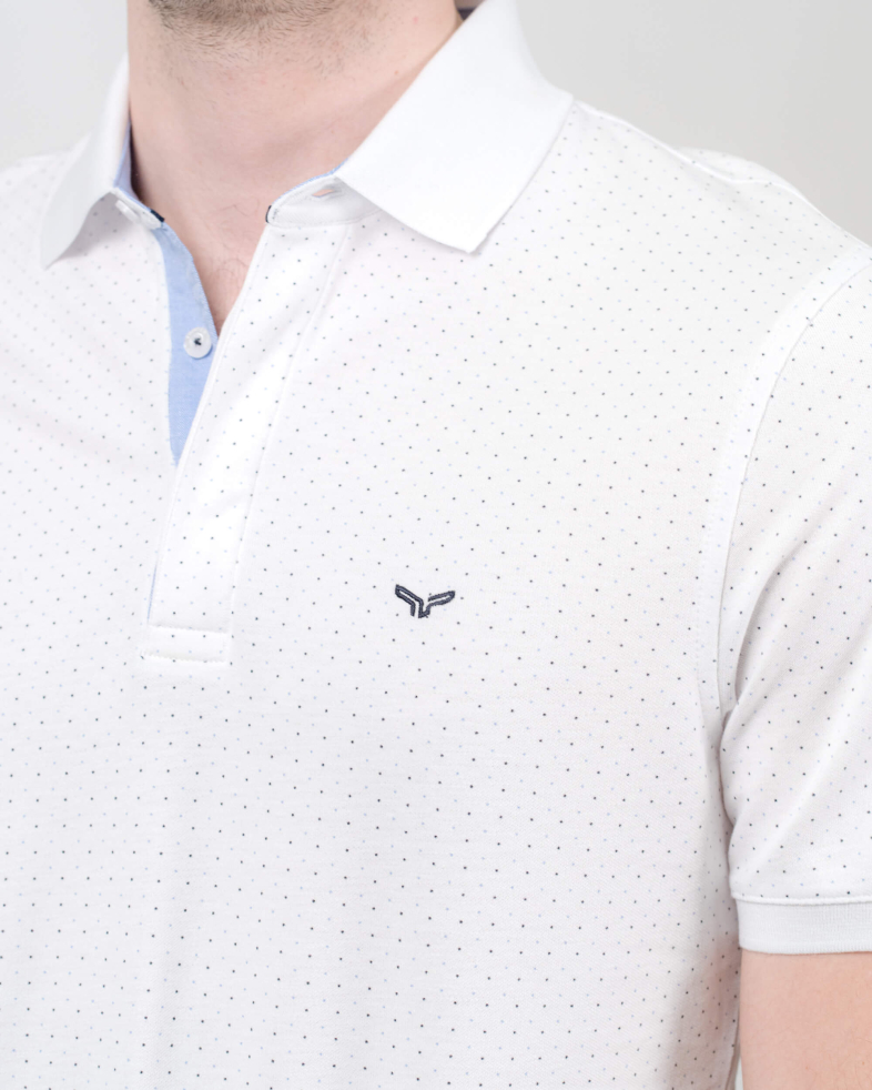 TRICOU POLO SLIM ALB PRINT GEOMETRIC 210110131481-1 06