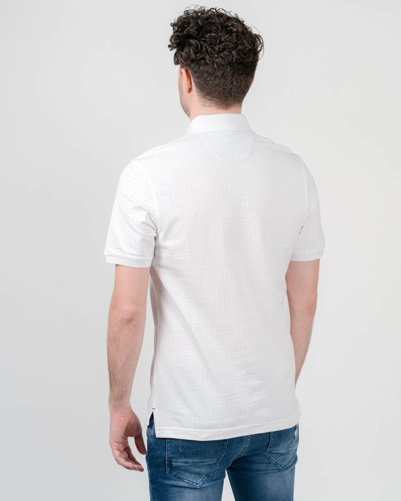 TRICOU POLO SLIM ALB PRINT GEOMETRIC 210110131481-1 07
