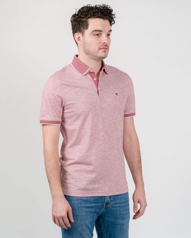 TRICOU POLO SLIM BORDO CU STRUCTURI 210110131473-2 02