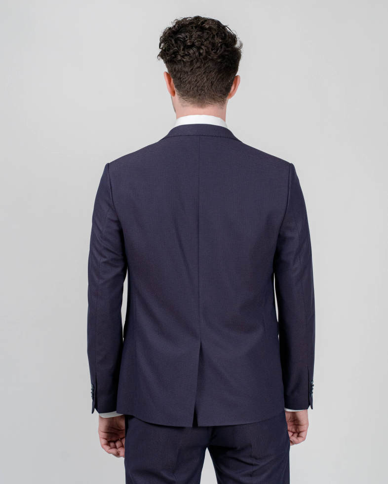 COSTUM STRUCTURAT SLIM DIN LĂNĂ FINĂ CU ELASTAN 190116011056-2 07