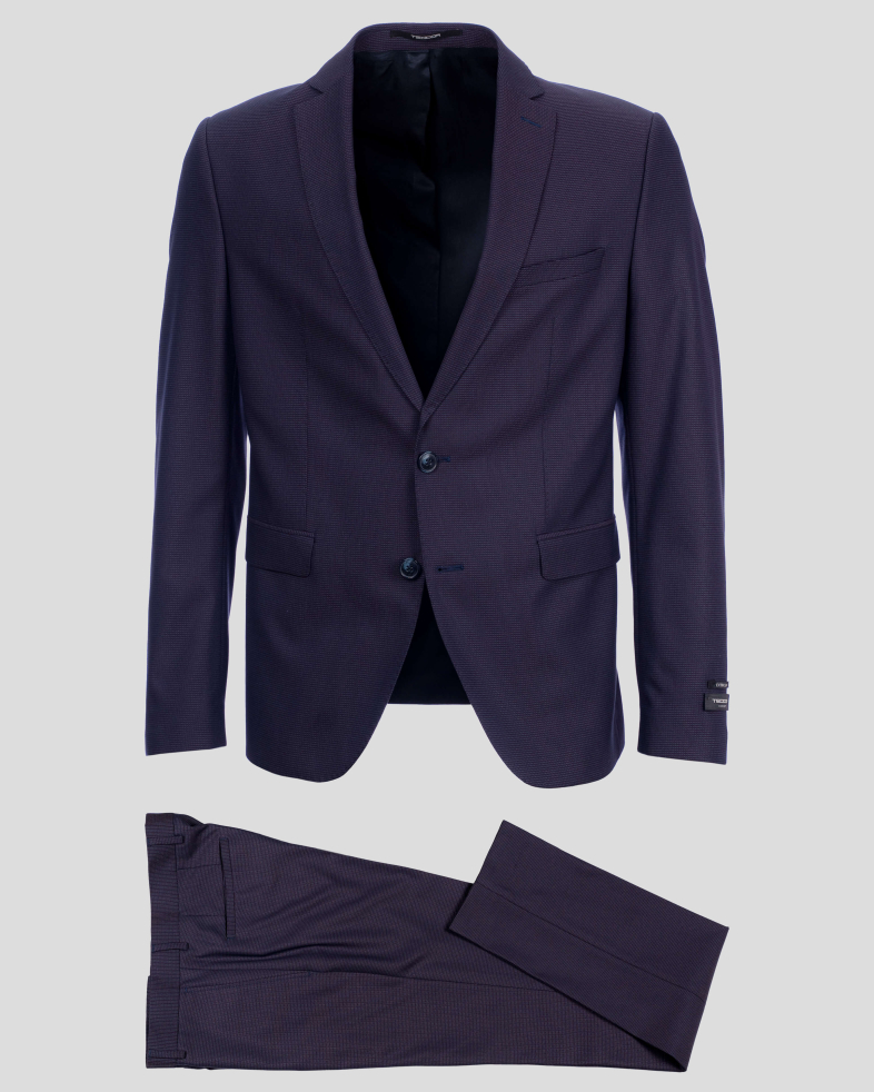 COSTUM STRUCTURAT SLIM DIN LĂNĂ FINĂ CU ELASTAN 190116011056-2 08