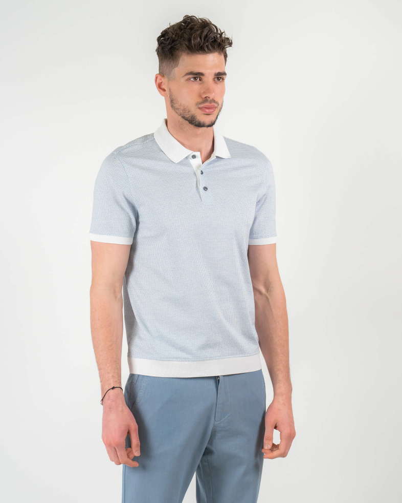 TRICOU POLO ALB PRINT GEOMETRIC 220110131566-1 05