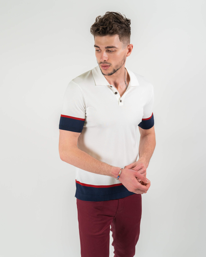 TRICOU POLO ALB PRINT GEOMETRIC 220116131536-2 09