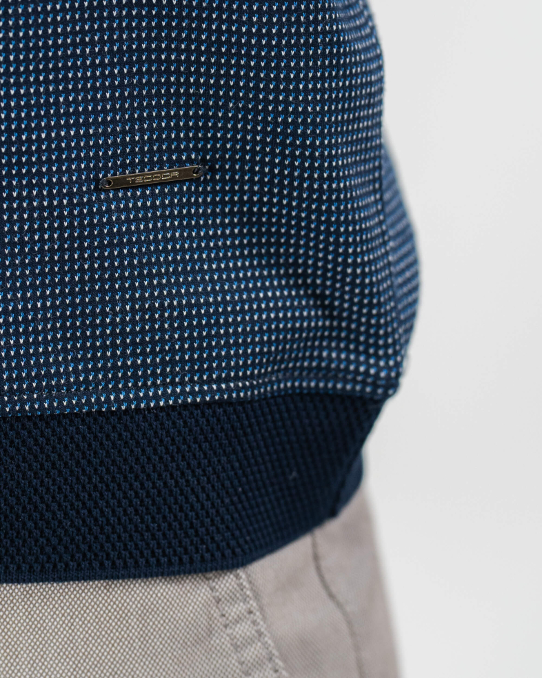 TRICOU POLO BLEUMARIN PRINT GEOMETRIC 220110131566-2 07