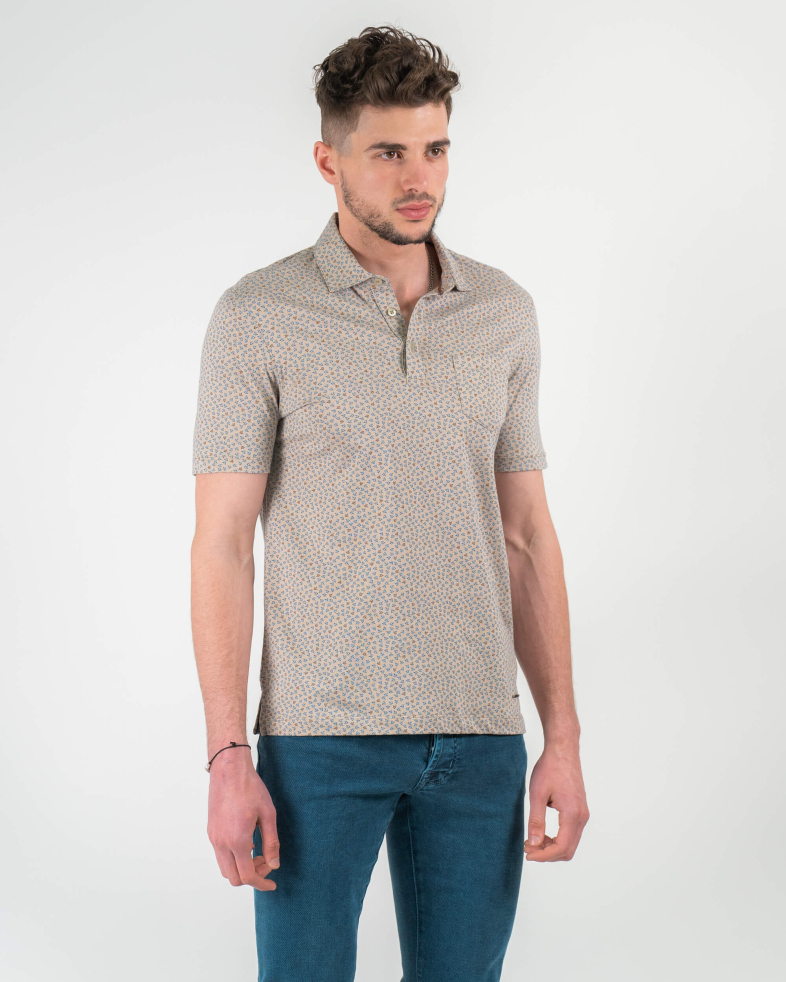 TRICOU POLO BEJ PRINT FLORALEN 220110131581-4 04