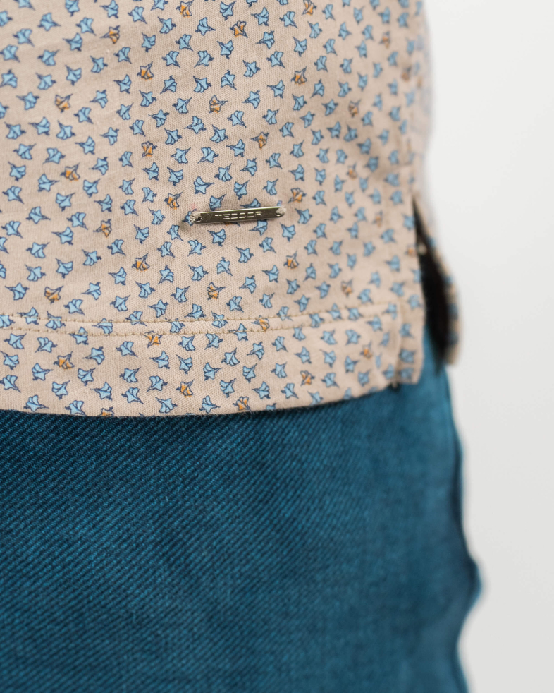 TRICOU POLO BEJ PRINT FLORALEN 220110131581-4 06