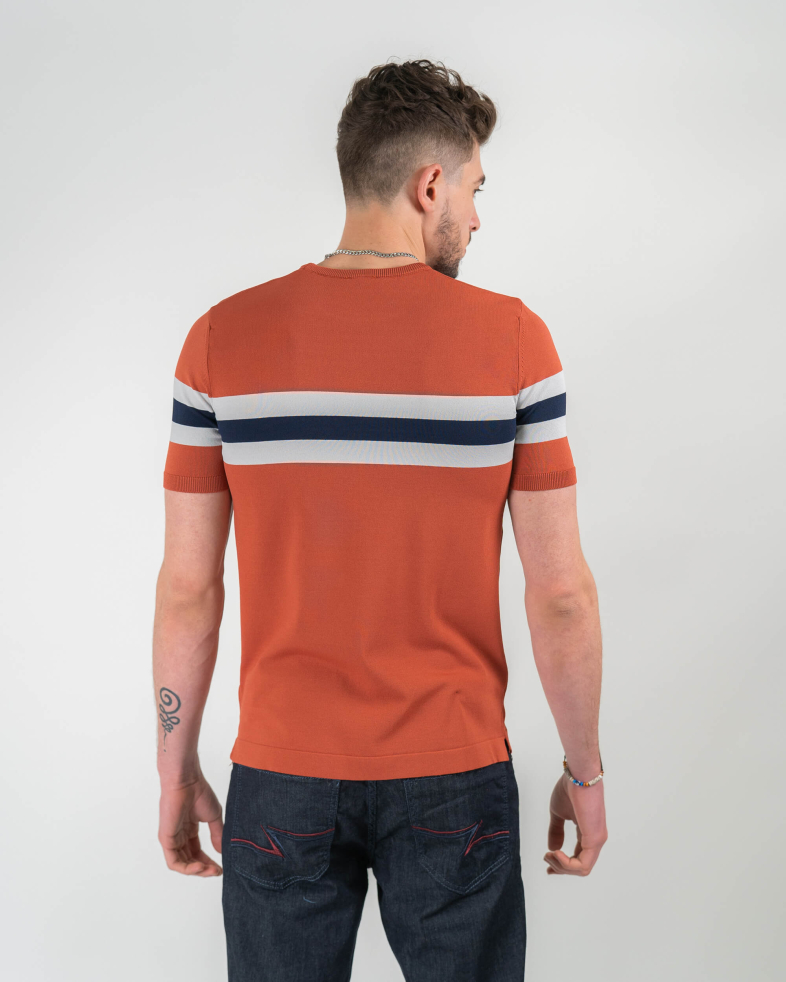 TRICOU PORTOCALIU PRINT GEOMETRIC 220116131535-3 06