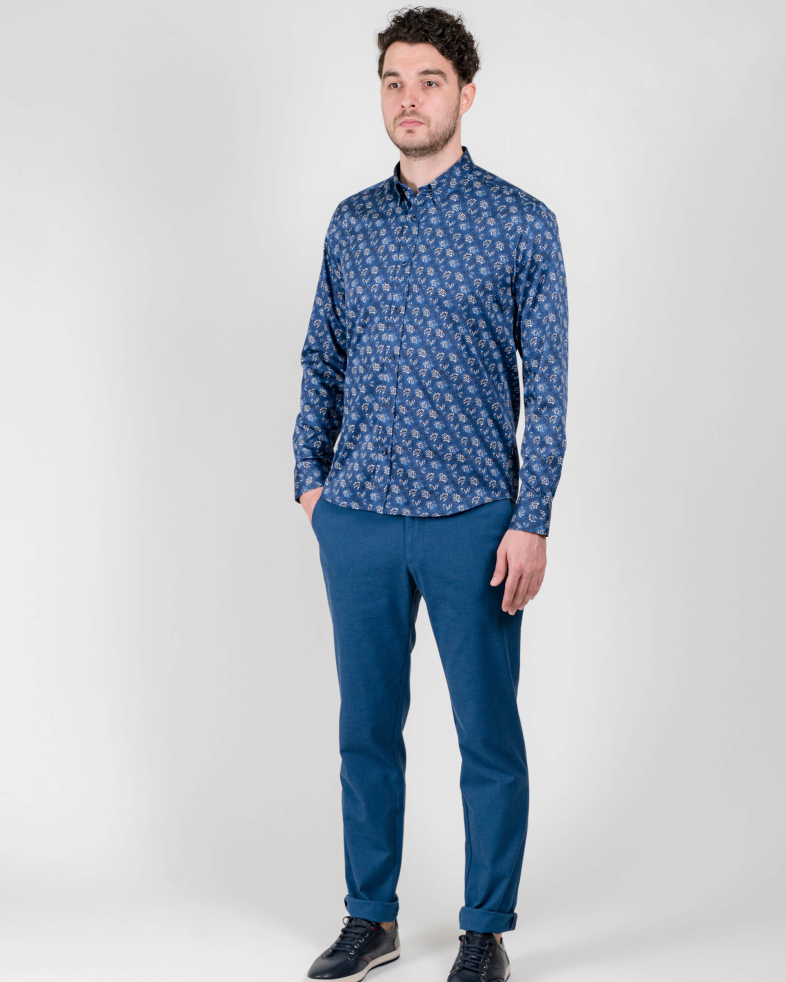 CAMASA SLIM ALBASTRA PRINT FLORAL 210105044628-1 08