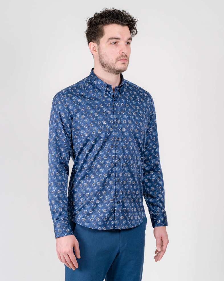CAMASA SLIM ALBASTRA PRINT FLORAL 210105044628-1 05
