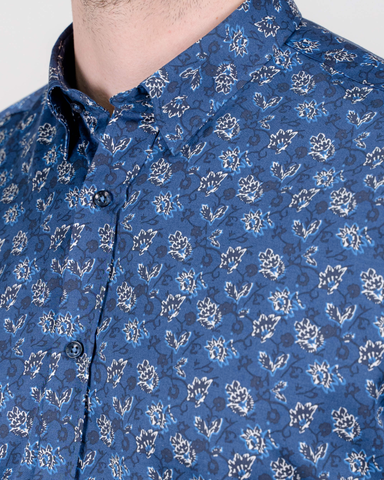CAMASA SLIM ALBASTRA PRINT FLORAL 210105044628-1 02