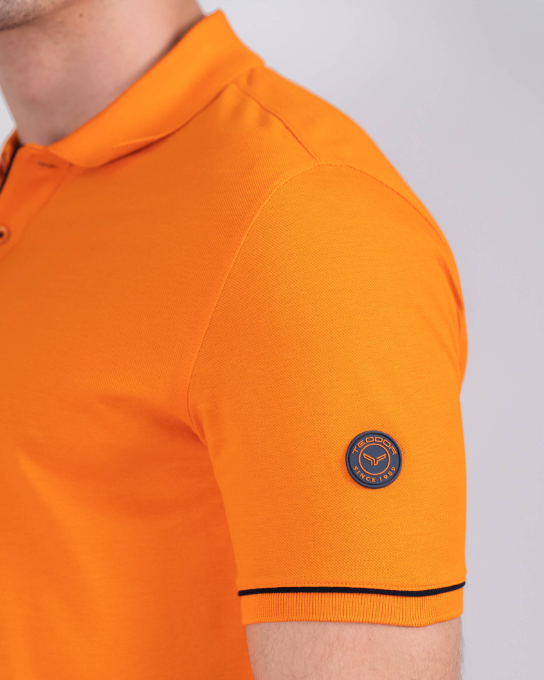 TRICOU POLO SLIM PORTOCALIU 220110131573-2 05