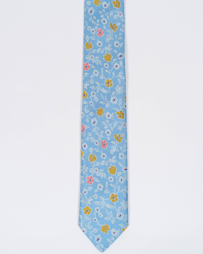 COMPLECT CRAVATA SI BATISTA BLEU PRINT GEOMETRIC 230150133627-45 01