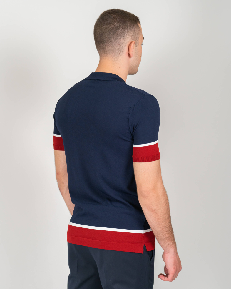 TRICOU POLO BLEUMARIN PRINT GEOMETRIC 220116131536-1 08