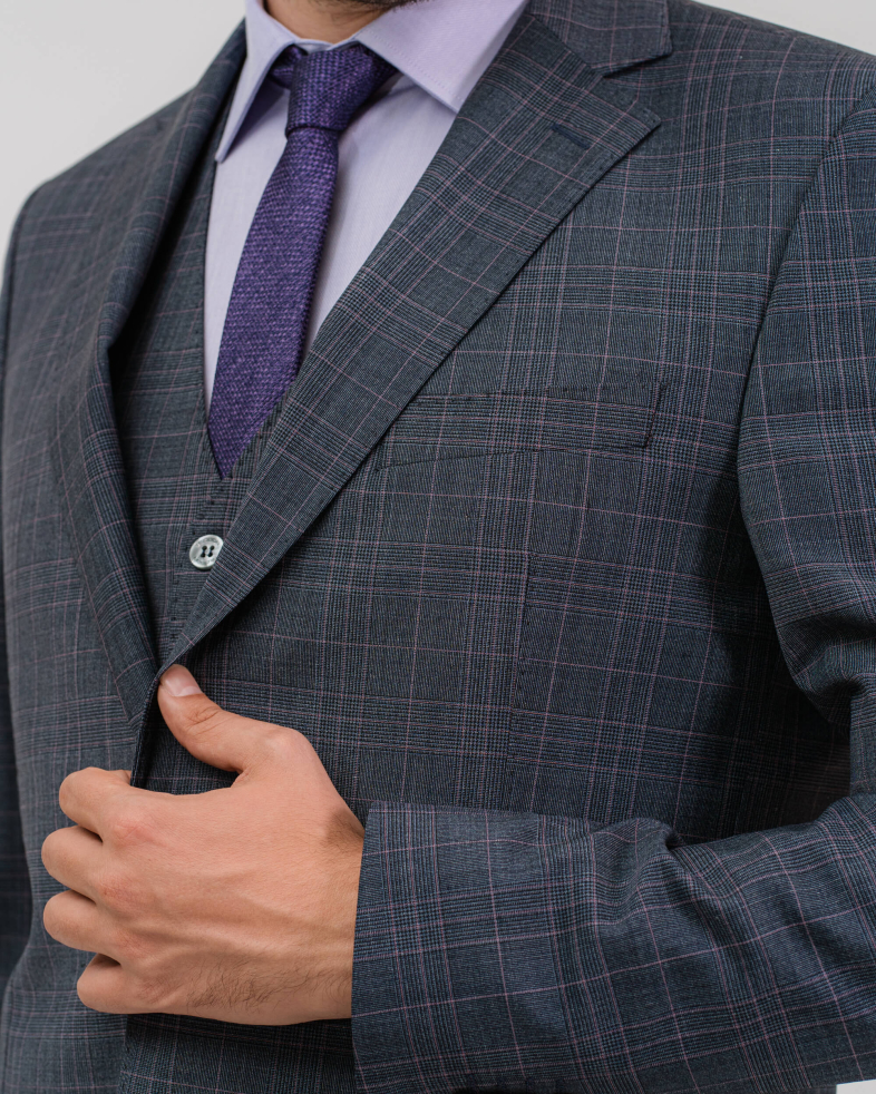 COSTUM SLIM GRI IN CAROURI 210116011083-1 02