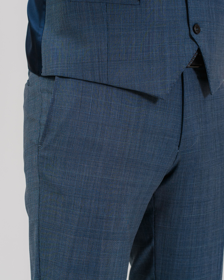 COSTUM SLIM ALBASTRU IN CAROURI 210116011083-2 012