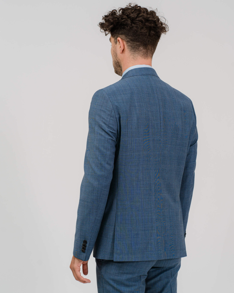 COSTUM SLIM ALBASTRU IN CAROURI 210116011083-2 014
