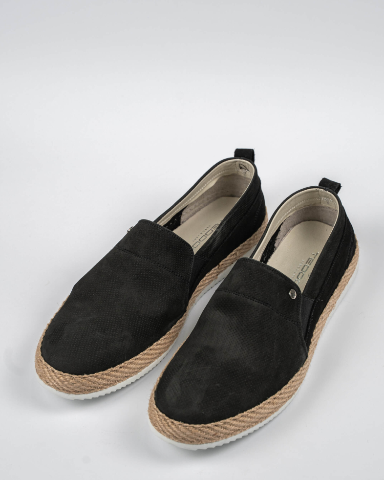 ESPADRILE COMBINATE NEGRE PIELE INTOARSA 210122171971-1 03