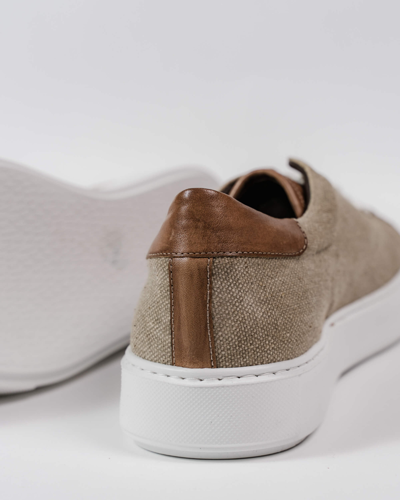 SNEAKERS BEJ PIELE NATURALA SI TEXTIL 200146171902-2 06
