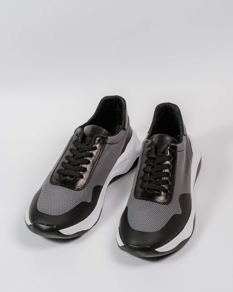 SNEAKERS NEGRI PIELE NATURALA SI TEXTIL 200146171905-1 03