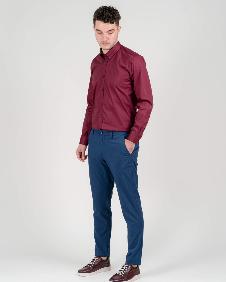 PANTALINI SLIM BLEUMARIN IN CAROURI 210113088296-1 04