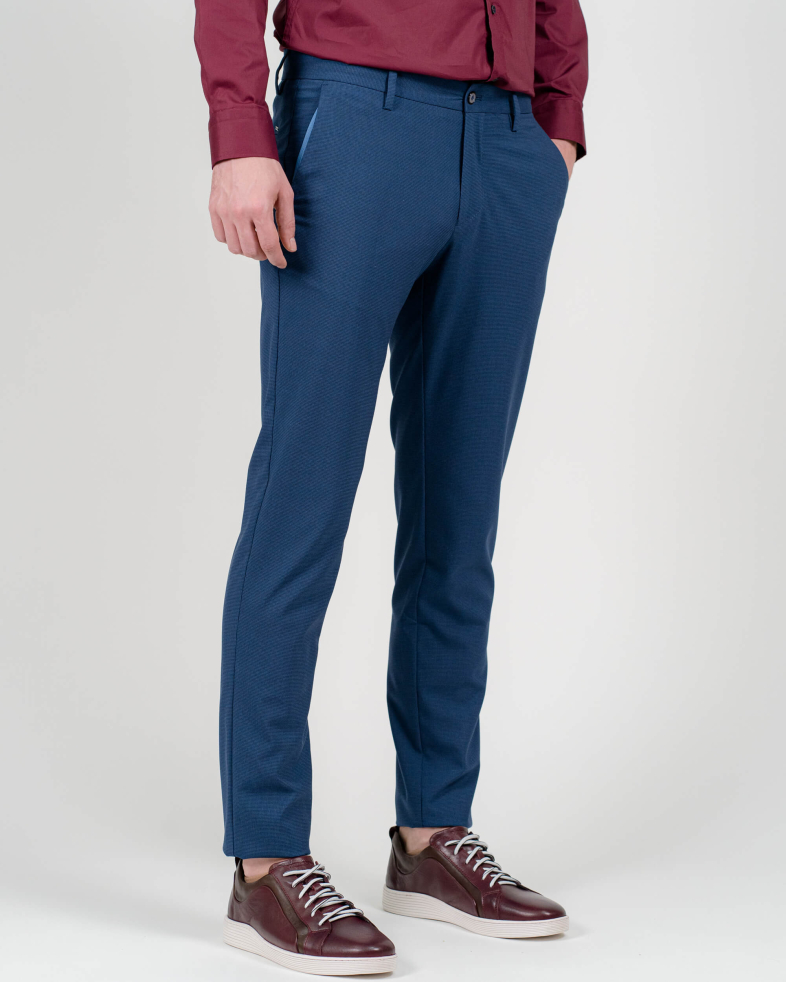 PANTALINI SLIM BLEUMARIN IN CAROURI 210113088296-1 05