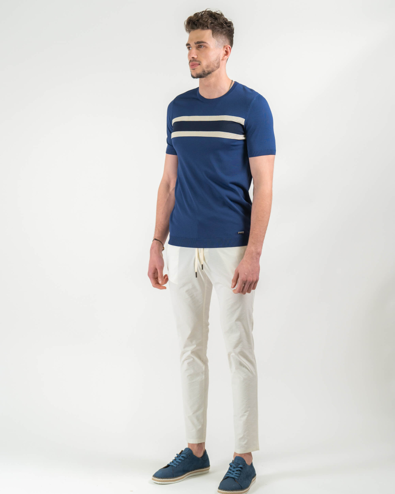 TRICOU ALBASTRU PRINT GEOMETRIC 220116131537-2 04