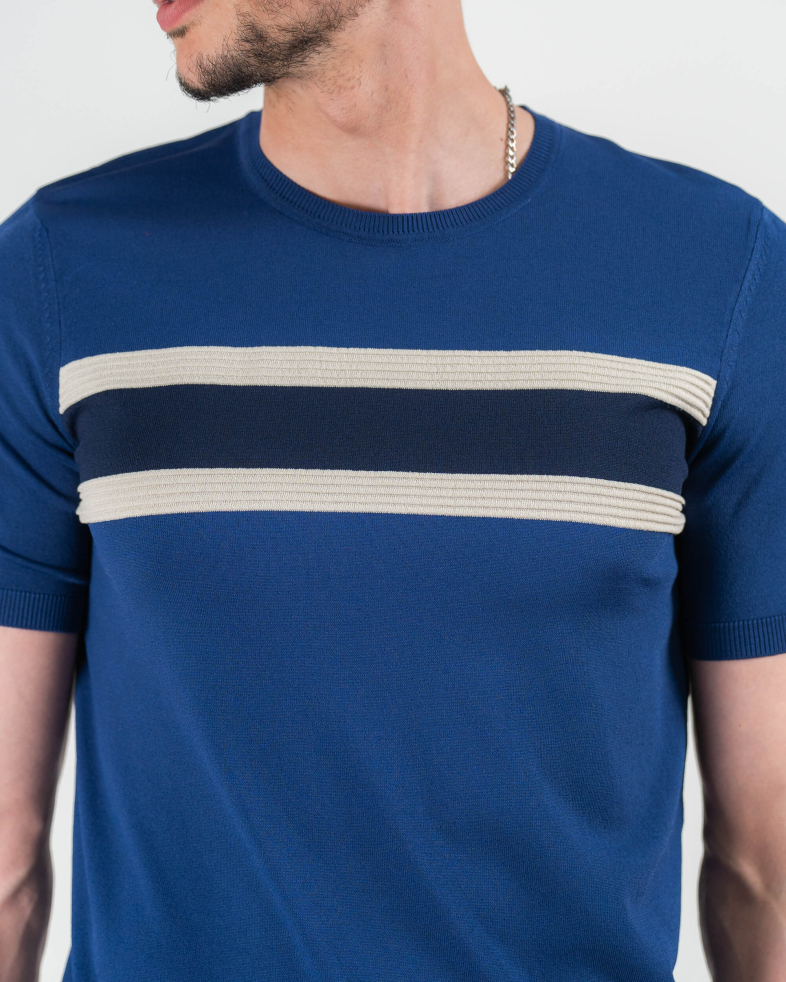 TRICOU ALBASTRU PRINT GEOMETRIC 220116131537-2 06