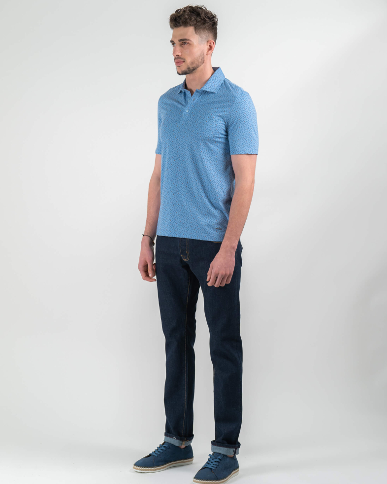 TRICOU POLO BLEU PRINT FLORALEN 220110131581-3 04