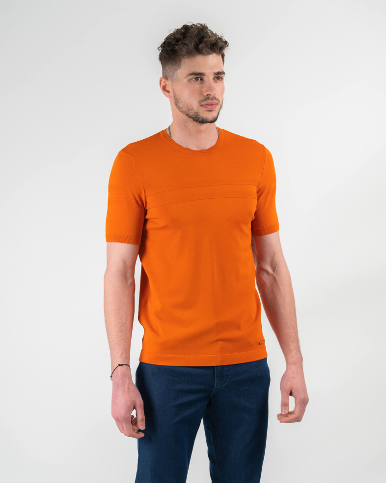 TRICOU PORTOCALIU PRINT GEOMETRIC 220116131540-4 05