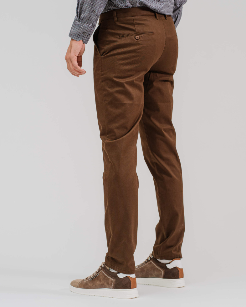 PANTALON RAIAT DIN BUMBAC CULOAREA MARO 200213088263-3 05