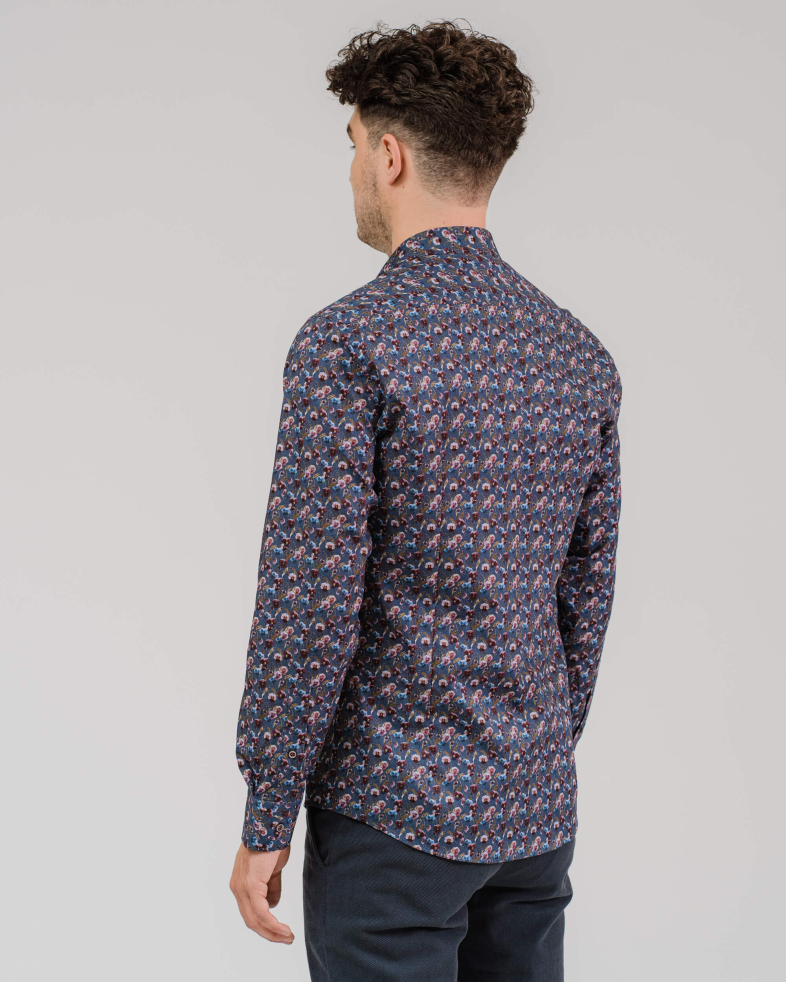 CĂMAȘĂ DE BUMBAC SLIM FIT CU EFECTE 200205044590-2 06