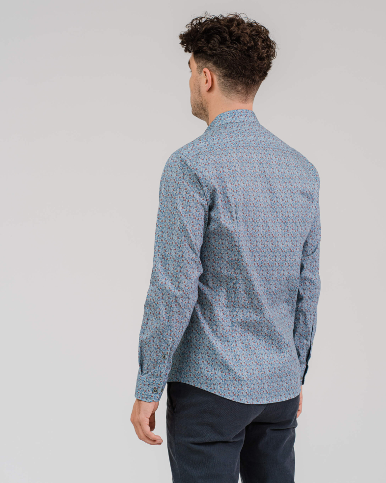 CĂMAȘĂ DE BUMBAC SLIM FIT IMPRIMĂ FLORALĂ MICA 200205044590-5 06