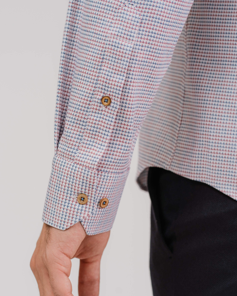 CĂMAȘĂ SLIM FIT CU FIGURA JACQARD 200205044586-1 04