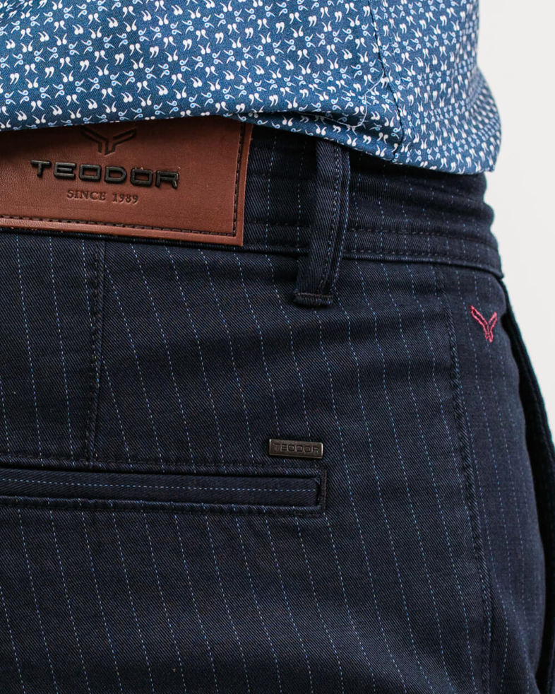 PANTALON RAIAT DE BUMBAC CULOAREA ALBASTRU ANCHIS 200213088261-2 03
