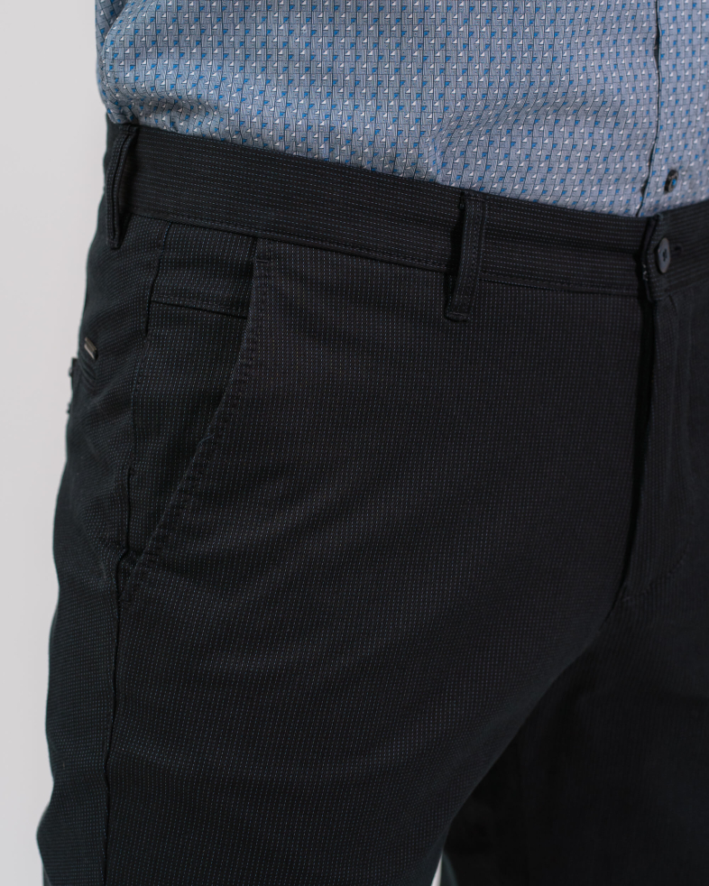 PANTALON RAIAT DE BUMBAC CULOAREA ALBASTRU ANCHIS 200213088263-1 02